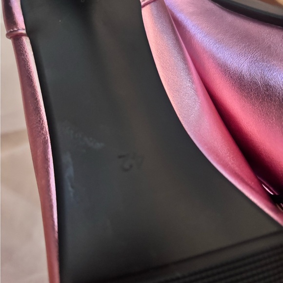 Pink Lace-Up Peep Toe Heeled Boots - Picture 6 of 6